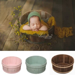 Newborn Photography Props Furniture  Baby Photography Photo Shoot Vintage Posing Wood Bed  Photograpghy Baskets Baby Souvenirs