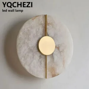 Moderne Luxuriöse Kreative LED-Wandleuchte - Alabaster LED-Wandlampe für Schlafzimmer, Nachttisch, Wohnzimmer, Flur, Innendekor-Beleuchtung