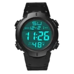 Männer Sport LED Digitaluhr Multifunktionale Gummi Fitness Sportler Zeitmessung Elektronische Uhr Reloj