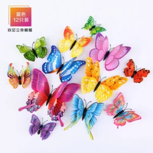 3d Schmetterling Wanda uf kleber Dekor Schmetterlinge für Hochzeits dekoration Magnet Kühlschrank Aufkleber Dekoration Aufkleber PVC Farbe Aufkleber