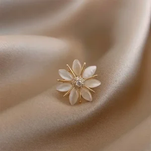 Mode Brosche Blume Bogen Broschen für Frauen Pullover Mantel Kleidung Zubehör Metall Anti-glare Revers Pin Feste Kleidung Pins