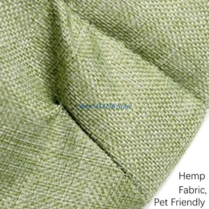 H7ED Waschbares Katzenbett, warmes Innenhöhlen-Design, Unterschlupfbett, weiche Blätter, Nest, Schlafsack für Kätzchen, Winter