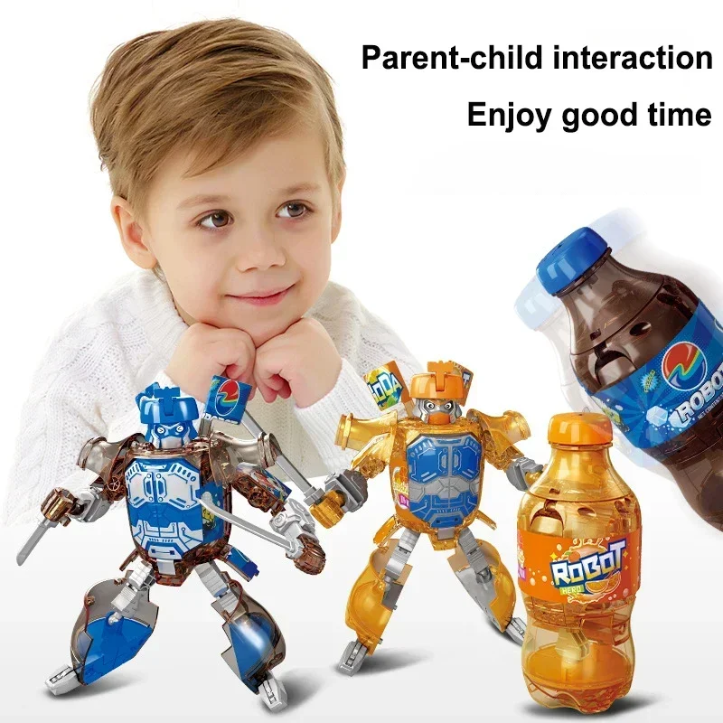 Cartoon Deformation Robot Simulated Bottled Soda Deformed Robot Action Figures Mecha Warrior Creative Model Toy Educational Toy Cartoon Deformation Robot Simulated Bottled Soda Deformed Robot Action Figures Mecha Warrior Creative Model Toy Educational Toy – Bild 5