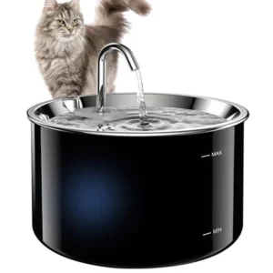 3L Kabelloser Katzenwasserbrunnen mit automatischem Sensor, Trinkbrunnen für Katzen und Hunde, Haustier-Wasserspender, Zubehör