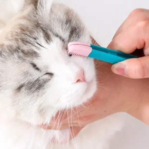 Hundesalon-Werkzeuge, Katzenaugen-Kamm, Haustier-Tränenfleckenentferner, Kamm, Reinigungsbürste für kleine Katzen und Hunde