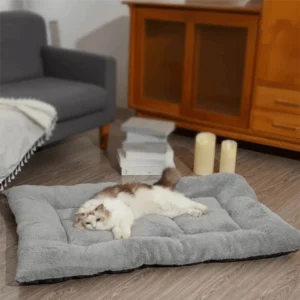 Warm Dog Bed Mat Surrounding Style Super Soft Pet Plush Pad Comfortable Non-slip Cat Cage Mattress for Cats and Dogs