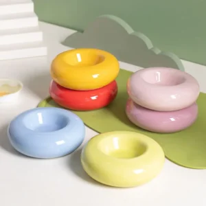 Ceramic Cat Food Water Bowl Anti Slip Stable Pet Feeder Dish Multifunction Easy Clean Pet Water Feeder Container