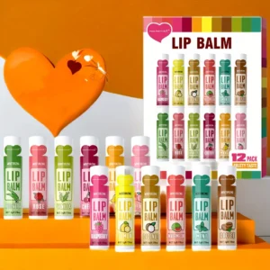 12 PCS/Gift Lip Balm Set 5g Deep Moisturizing and Long-Lasting Moisturizing Exfoliating to Create Hydrated Lips