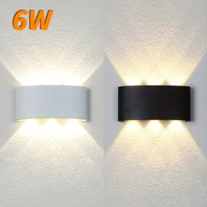 6W LED Wandleuchte Im Freien Wasserdichte Garten Zaun Innen Mode Wandleuchte Für Schlafzimmer Nacht Wohnzimmer Treppen