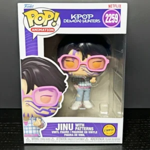 Funko Pop! HUNTR/X K-POP Dämonenjäger Jinu mit Muster-Design Chase # 2259 Vinyl-Figur Anime Sammlerstück Modell Desktop-Ornament Geschenk