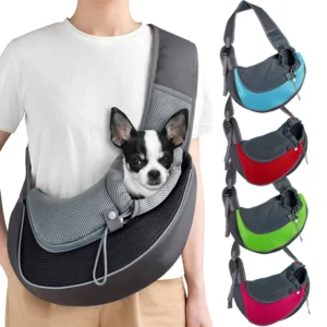 Haustier-Tragetasche für Katzen und Hunde, Reise-Rucksack, Schultertasche mit Netzstoff, Tragetasche für Haustiere, Umhängetasche