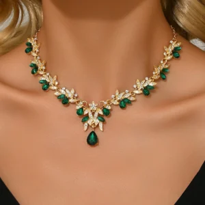 1 STÜCK Damenmode Geometrischer Wassertropfen Anhänger Halskette Schmuck Geeignet für Datum, Party, Festival Geschenk-2168