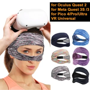 Für Oculus Quest 2 Zubehör VR Maske Abdeckung Atmungsaktive Schweiß Band Virtual Reality Headset für Meta Quest 3S/3 Pico 4 VR