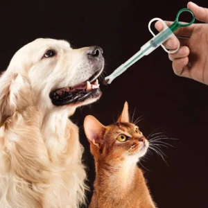 Medikamentenspender für Haustiere, Pressfütterungsstab für Katzen und Hunde, Essen von Pillen, Pillen, Medikamentenartefakten, Pflege von Haustierkrankungen