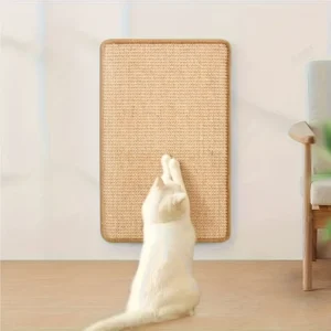 Wall-Mounted Sisal Cat Scratcher Mat, Durable Scratch Pad for Summer Indoor Cats, Furniture Protection & Kitten Claw Care