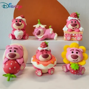 Disney Toy Story 3 süße Dessertformen, Lotso-Figur, Spielzeug, PVC, 6 Stile, Anime-Figur, Desktop, ehemaliges Geburtstagsgeschenk, 1 Stück, zufällig