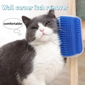 Selbstreinigende Katzen-Massagebürste für Wandecken, Fellentfernungs-Massagekamm, Katzenspielzeug, Tierpflege-Schönheitszubehör