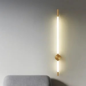 Moderne LED Lange Wandleuchten für Schlafzimmer Beleuchtung Wohnzimmer Hintergrund Dekorieren Treppen Lampe Hotel Schwarz Gold Wandleuchte Leuchten