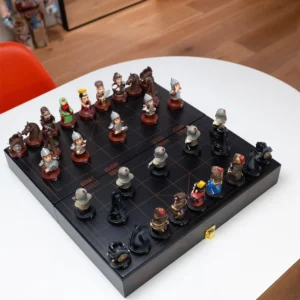 Drei-Königreiche 3D-Schachfiguren, Chinesisches Schachspiel, Kreatives Orientalisches Souvenir-Geschenk