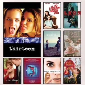 Minimalistisches Fantasy-Filmposter „After/About Time/Thirteen/Se7en/Marie Antoinette“ Leinwandgemälde Wandkunst Wohnzimmer Heimdekoration