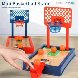 Basketballspiel. Mini-Desktop-Tischplatte, tragbares Reise- oder Bürospielset für drinnen oder draußen. Lustiges Sport-Neuheitsspielzeug oder Geschenk