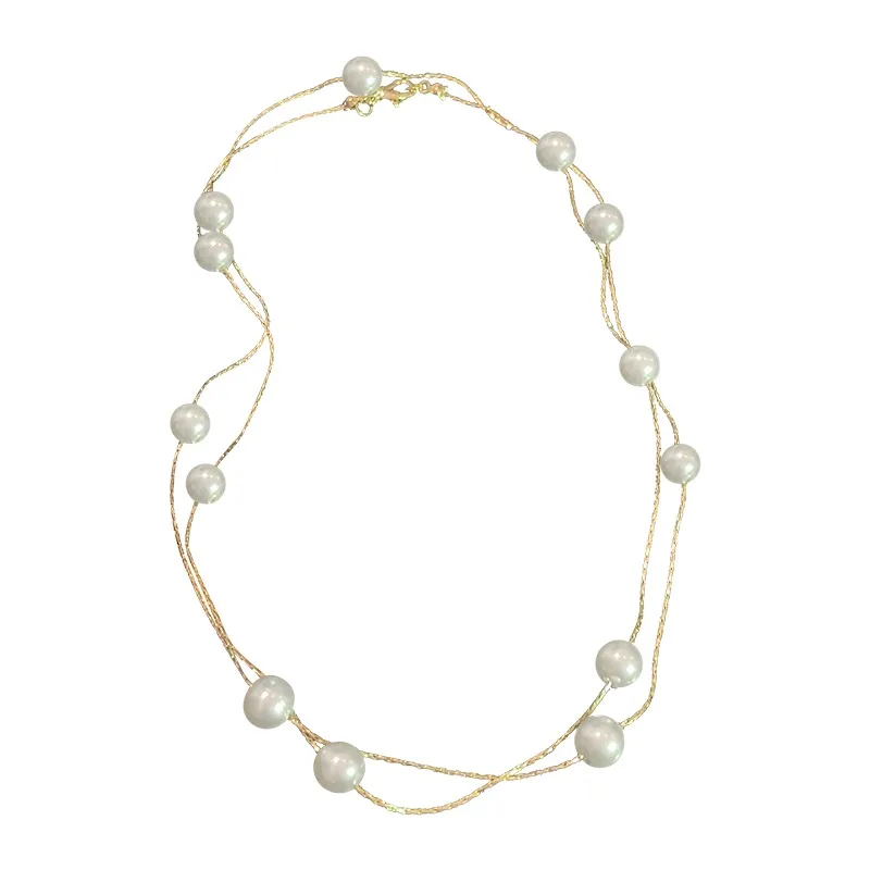 2022 Doppel Perlen Hals Kette Kpop Perle Halsband Halskette Gold Farbe Goth Chocker Schmuck Auf Den Hals Anhänger Kragen Für Frauen 2022 Doppel Perlen Hals Kette Kpop Perle Halsband Halskette Gold Farbe Goth Chocker Schmuck Auf Den Hals Anhänger Kragen Für Frauen – Bild 6