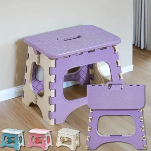 Adult Folding Step Stool, Foldable Stool, Suitable for Living Room, Kitchen, and Bathroom, Portable Travel Stool