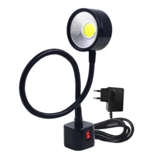 LED Arbeits licht Magnet fuß flexible Schwanenhals lampe 220V 5W für Drehmaschine Fräs bohrmaschine Industrie beleuchtung, EU-St