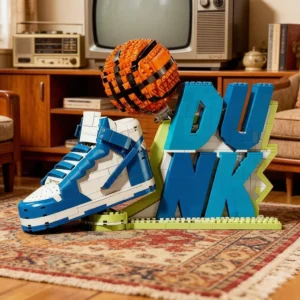 Basketball-Sportschuhe Baustein-Sets Weihnachten Geburtstag für Erwachsene DIY-Modell Geschenke Spielzeug 1180 Teile