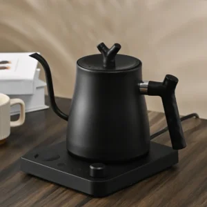 1000ML Edelstahl-Schwanenhals-Wasserkocher mit digitaler Temperaturregelung für präzises Brühen von Kaffee und Tee