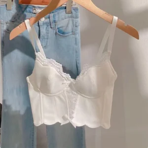 Dünne Unterwäsche für Damen, Push-Up-BH ohne Bügel, sexy Spitzen-Fischgrät-BH