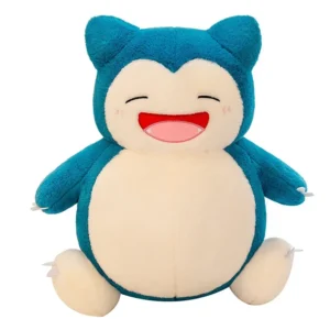 35 cm Pokemon Snorlax Plüschtier, niedliches schlafendes Stofftier, weiche Kawaii-Anime-Puppe, großes Bauch-Kuschelkissen, Weihnachtsgeschenk für Kinder