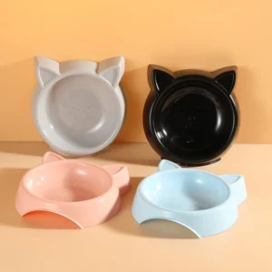 Colorful Pet Bowls for Cats & Dogs - Candy-Colored Food/Water Dishes, Non-Slip Pet Feeding Bowls, Durable Plastic
