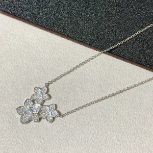 925 Moissanit-Damenhalskette, stilvolles Design, Pentagramm-Schmetterlingsanhänger-Halskette, Weihnachtsgeschenk