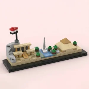 MOC Wahrzeichen Stadtarchitektur Skyline Brasilien, Südkorea, Ägypten Haus Straßenansicht Sets Bausteine Spielzeug Weihnachtsgeschenk