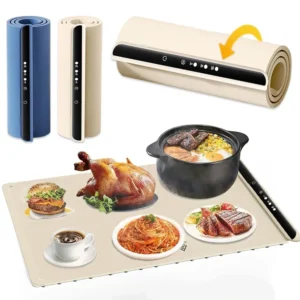 Faltbare Lebensmittel Warmer Elektrische Erwärmung Tablett Lebensmittel Warmer Matte Elektrische Erwärmung Pad für Lebensmittel Tragbare Silikon Lebensmittel Warmer Platte