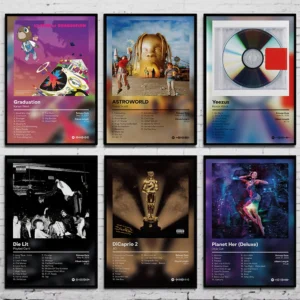 Pop Rapper Musik Album Poster Ästhetische Hip Hop Comics Cover Leinwand Malerei Poster & Bild Wand Kunst Home Decor Drucke Wandbild