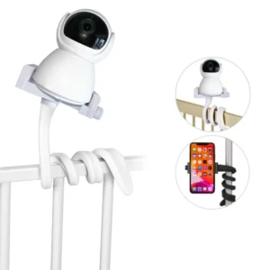 Universal Baby Monitor Halter Flexible Twisting Halterung Webcam Ständer Halterung Loch-Freies Krippe Wiege Stange