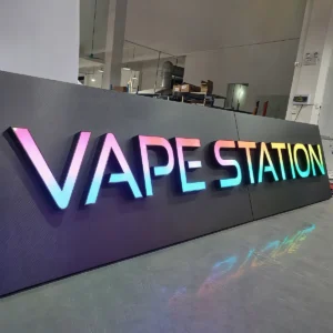 Outdoor Persönliches RGB-Buchstaben-LED-Schild Maßgefertigtes 3D-Acryl Frontbeleuchtetes LED-Werbeschild Leuchtbuchstaben für Unternehmen