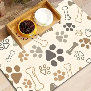 Winter Pet supplies mat cat dog Feeding Mat Pet Placemat for Food Water Bowl with Waterproof Quick-drying diatom ooze floor mat