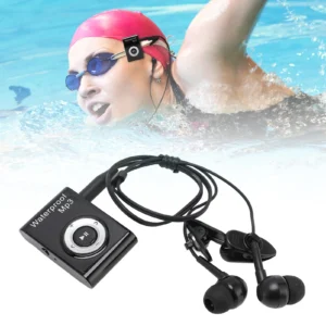 MP3-Player, 8 GB, Schwimmkopfhörer mit Ohrstöpseln, Unterwasser-Musik-Player zum Tauchen, Surfen, IPX8 wasserdicht