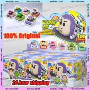 Disney Toy Story 5 Serie Thematischer Plattenspieler Blindbox Sammelfigur Desktop-Ornament Zufälliger Stil Überraschungsgeschenk