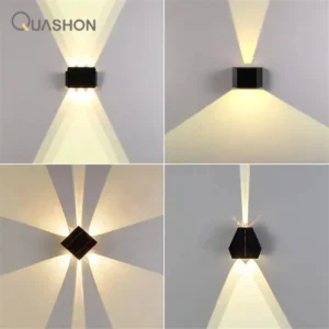 Outdoor LED Solar Wand leuchte abs Garten IP54 wasserdichte Dekoration Wand leuchte Solar panel auf und ab Wand leuchte Straßen laternen