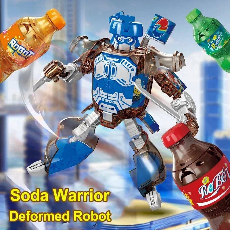 Cartoon Deformation Robot Simulated Bottled Soda Deformed Robot Action Figures Mecha Warrior Creative Model Toy Educational Toy Cartoon Deformation Robot Simulated Bottled Soda Deformed Robot Action Figures Mecha Warrior Creative Model Toy Educational Toy – Bild 2
