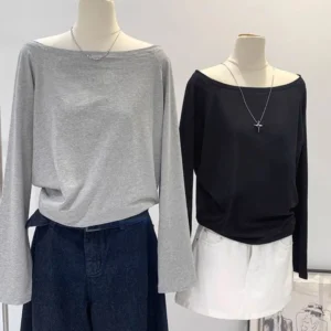 Gothic Harajuku Vintage Punk Emo Mädchen Langarm-T-Shirt Sexy Schlanke Schicke Bedruckte Crop Tops Grunge Y2K Ästhetik Damen Streetwear