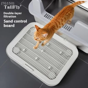 1 Pcs High-Efficiency Cat Litter Filter Mat | Double Layer Design With Grippy Bottom & Large Coverage