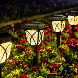 Led Solar Rasen Lichter Außen Lampe Wasserdichte Warme Licht Garten Hof für Gehweg Weg Villa Landschaft Lichter