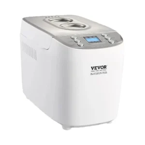 SucceBuy 2/3 LB Brotbackautomat 15-in-1-Teigmaschine, antihaftbeschichtete Keramikpfanne, automatischer Brotbackautomat mit glutenfreier Einstellung
