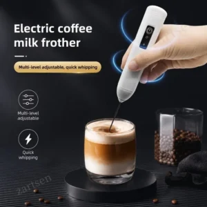 Kabelloser Milchaufschäumer Kaffee-Schneebesen Elektrischer Mixer Eierschläger Mini-Schaumerzeuger Handrührer Cappuccino-Maker Küchenwerkzeuge