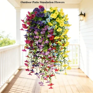 Künstliche Blume, neue künstliche Hängeblumen und Pflanzen, Osterdekoration, 2025, UV-beständig und realistisch, Raumdekoration, Hochzeit